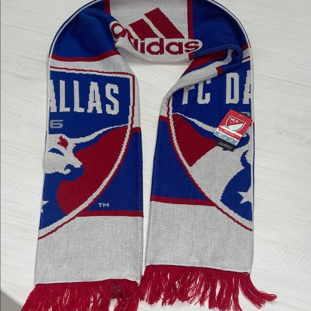 Adidas FC Dallas Blue and Red Scarf